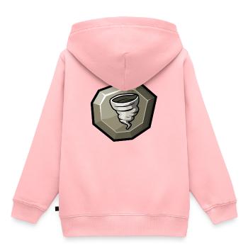 Élément: Vent - Sweat Premium à capuche enfant bio - rose - Dos - AI Model Kid Female (0cm)