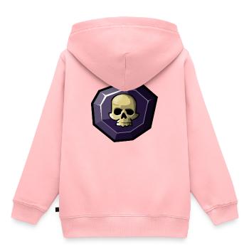 Element: Dark - Kids Premium Organic Hoodie - rose - Back - AI Model Kid Female (0cm)