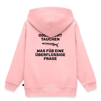 DIVING OR NOT DIVING - Kids Premium Organic Hoodie - rose - Back - AI Model Kid Female (0cm)