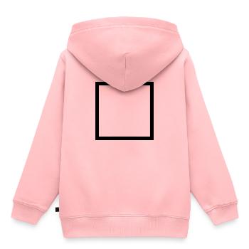 Platz - Kinder Premium Organic Hoodie - Rosa - Hinten - AI Model Kid Female (0cm)