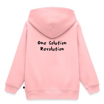 révolution - Sweat Premium à capuche enfant bio - rose - Dos - AI Model Kid Female (0cm)