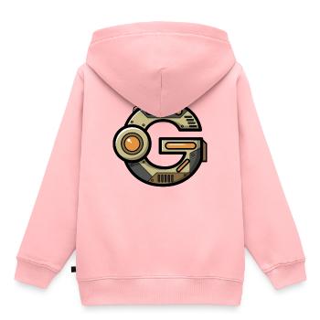 Buchstabe G Geschenk Vorname Name Geburtstag idee - Kinder Premium Organic Hoodie - Rosa - Hinten - AI Model Kid Female (0cm)