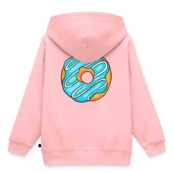 Donuts Confiserie Cookie Törtchen Kuchen Torten - Kinder Premium Organic Hoodie - Rosa - Hinten - AI Model Kid Female (0cm)