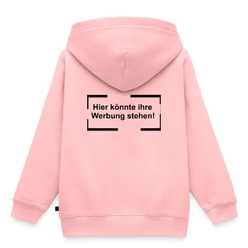 Hier könnte Ihre Werbung stehen - Kinder Premium Organic Hoodie - Rosa - Hinten - AI Model Kid Female (0cm)