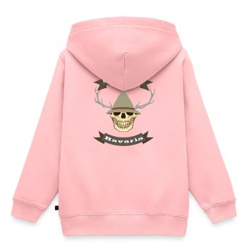 Bavaria, Bavaria, Deer, Antlers, Skull - Kids Premium Organic Hoodie - rose - Back - AI Model Kid Female (0cm)