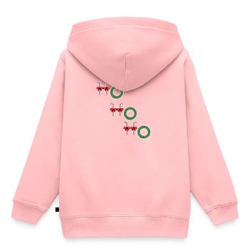 Noël Noël Noël Noël - Sweat Premium à capuche enfant bio - rose - Dos - AI Model Kid Female (0cm)