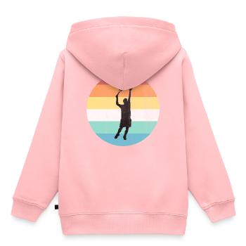Tennis - Kinder Premium Organic Hoodie - Rosa - Hinten - AI Model Kid Female (0cm)