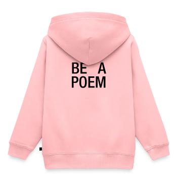 Être un poème - Sweat Premium à capuche enfant bio - rose - Dos - AI Model Kid Female (0cm)