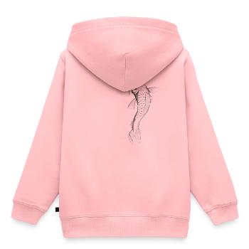 Koi - Sweat Premium à capuche enfant bio - rose - Dos - AI Model Kid Female (0cm)