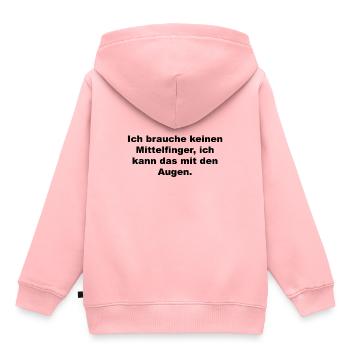 Lustiger Spruch - Kinder Premium Organic Hoodie - Rosa - Hinten - AI Model Kid Female (0cm)