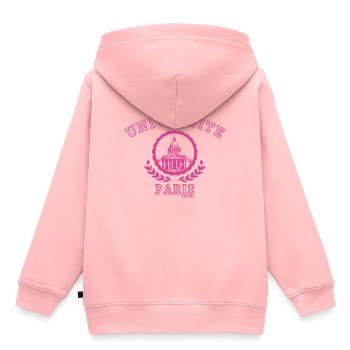 Universität von Paris - Kinder Premium Organic Hoodie - Rosa - Hinten - AI Model Kid Female (0cm)