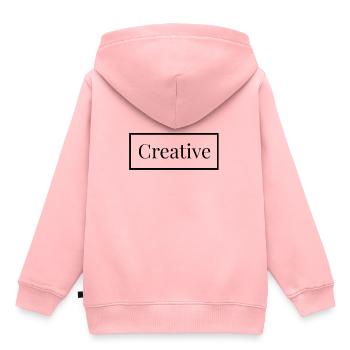 creative - Kids Premium Organic Hoodie - rose - Back - AI Model Kid Female (0cm)