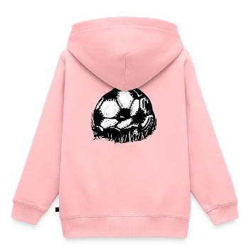 Ballon de handball - Sweat Premium à capuche enfant bio - rose - Dos - AI Model Kid Female (0cm)