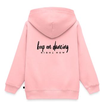 keep on dancing right now - Kinder Premium Organic Hoodie - Rosa - Hinten - AI Model Kid Female (0cm)