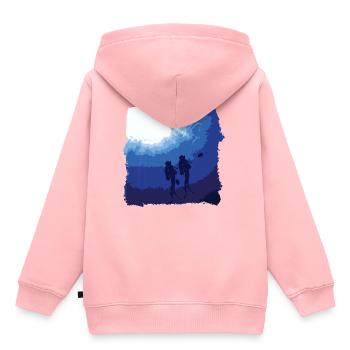 Divers Dive Underwater Gift - Kids Premium Organic Hoodie - rose - Back - AI Model Kid Female (0cm)