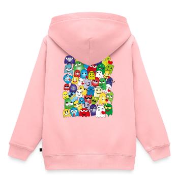 Des esprits drôles - Sweat Premium à capuche enfant bio - rose - Dos - AI Model Kid Female (0cm)