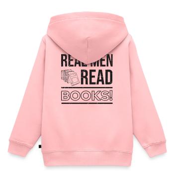 Buch - Kinder Premium Organic Hoodie - Rosa - Hinten - AI Model Kid Female (0cm)