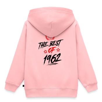 1962 best of - Sweat Premium à capuche enfant bio - rose - Dos - AI Model Kid Female (0cm)