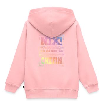 Weltbeste Chefin - Kinder Premium Organic Hoodie - Rosa - Hinten - AI Model Kid Female (0cm)