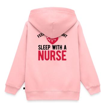 Krankenschwester - Kinder Premium Organic Hoodie - Rosa - Hinten - AI Model Kid Female (0cm)