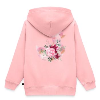 mignon - Sweat Premium à capuche enfant bio - rose - Dos - AI Model Kid Female (0cm)