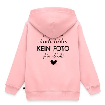 Ich habe heute leider kein Foto für dich! - Kinder Premium Organic Hoodie - Rosa - Hinten - AI Model Kid Female (0cm)