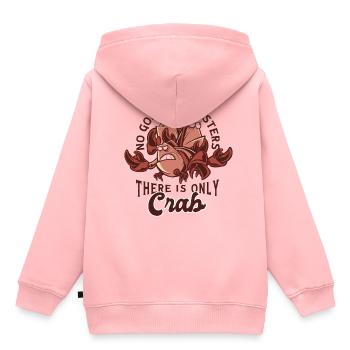 No Gods, No Masters There Is Only Crab - Kinder Premium Organic Hoodie - Rosa - Hinten - AI Model Kid Female (0cm)