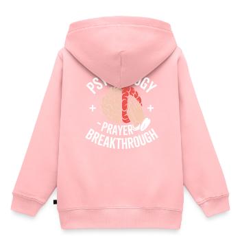 Percée de la prière en psychologie chrétienne - Sweat Premium à capuche enfant bio - rose - Dos - AI Model Kid Female (0cm)