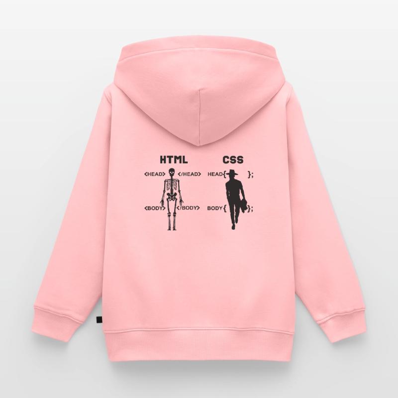 HTML vs CSS Programmiersprache Kinder Premium Organic Hoodie