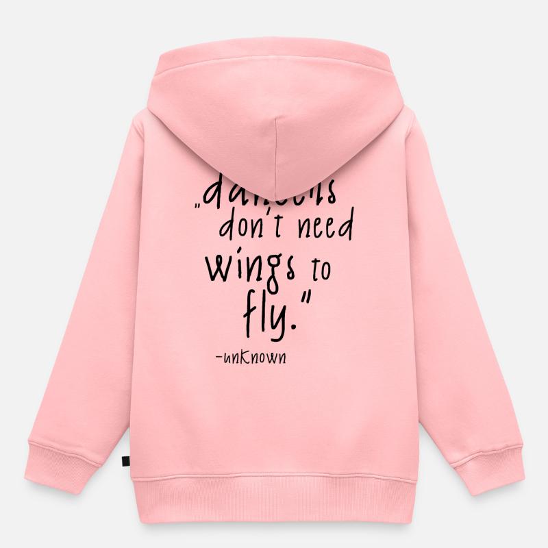 danseurs - Sweat Premium à capuche enfant bio - rose