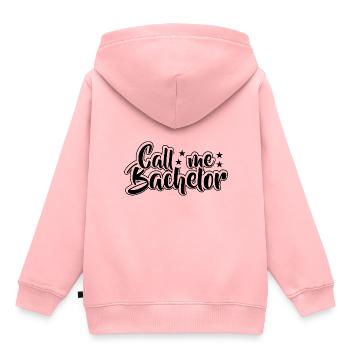 Baccalauréat Réussi Graduation Doctorat Graduation - Sweat Premium à capuche enfant bio - rose - Dos - AI Model Kid Female (0cm)