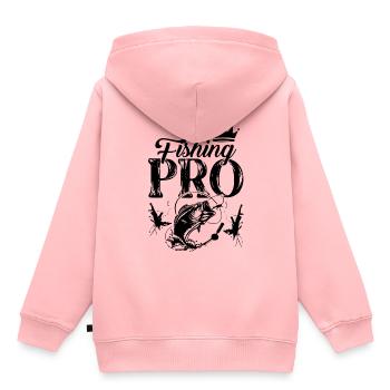 Pêche Pro - Sweat Premium à capuche enfant bio - rose - Dos - AI Model Kid Female (0cm)