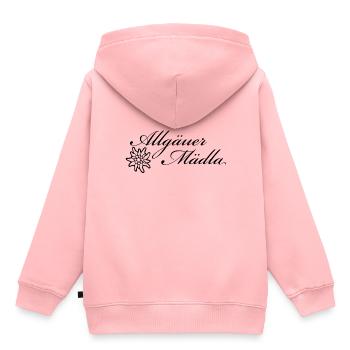 Allgäuer Mädla - Die Mädels aus dem Allgäu - Kinder Premium Organic Hoodie - Rosa - Hinten - AI Model Kid Female (0cm)