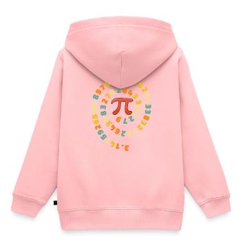 Pi Day Pi Rotation Algebra Geometrie Mathematiker - Kinder Premium Organic Hoodie - Rosa - Hinten - AI Model Kid Female (0cm)