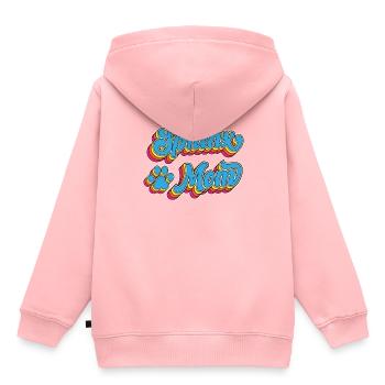 Sphinx Mama Sphinx Chat Sphynx Rétro Vintage - Sweat Premium à capuche enfant bio - rose - Dos - AI Model Kid Female (0cm)