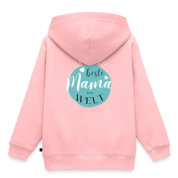 BESTE MAMA - Baby Geschenkidee Muttertag - Kinder Premium Organic Hoodie - Rosa - Hinten - AI Model Kid Female (0cm)