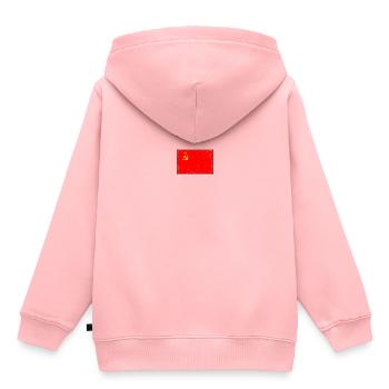 Russie - Sweat Premium à capuche enfant bio - rose - Dos - AI Model Kid Female (0cm)
