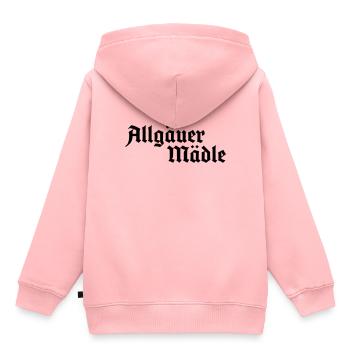Allgäuer Mädle - Allgäu Design für Frauen - Kinder Premium Organic Hoodie - Rosa - Hinten - AI Model Kid Female (0cm)