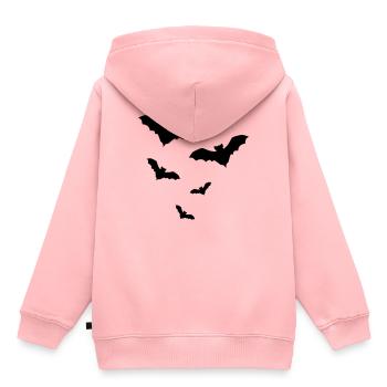Fledermaus Fledermäuse - Kinder Premium Organic Hoodie - Rosa - Hinten - AI Model Kid Female (0cm)