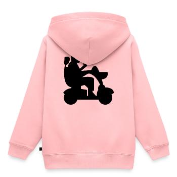 Elektrischer Rollstuhl Rollstuhlfahrer Behinderter - Kinder Premium Organic Hoodie - Rosa - Hinten - AI Model Kid Female (0cm)