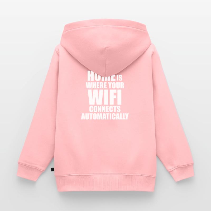 Linux Unix Wifi Coding Admin Dire drôle Sweat Premium à capuche enfant bio