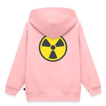 radioactif - Sweat Premium à capuche enfant bio - rose - Dos - AI Model Kid Female (0cm)