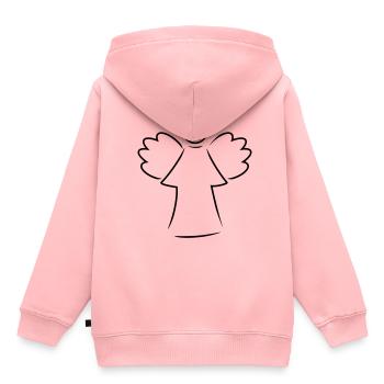 Engel2 - Sweat Premium à capuche enfant bio - rose - Dos - AI Model Kid Female (0cm)