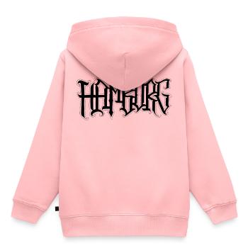 Hamburg Städte reisen Hanse tattoo Pauli - Kinder Premium Organic Hoodie - Rosa - Hinten - AI Model Kid Female (0cm)