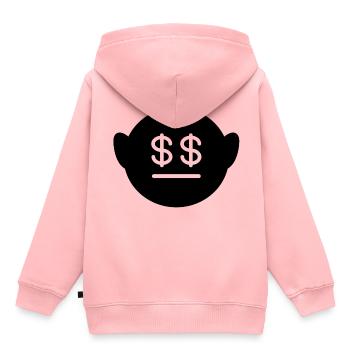 Face Dollar - Felpa Premium con cappuccio bambino bio - rosa - Retro - AI Model Kid Female (0cm)