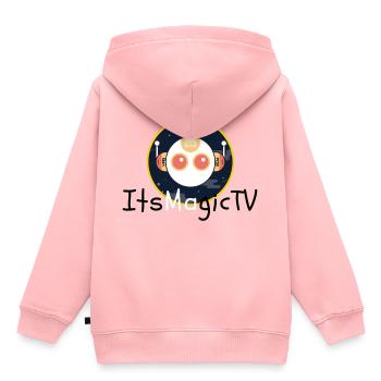 Le bot Youtube - Sweat Premium à capuche enfant bio - rose - Dos - AI Model Kid Female (0cm)