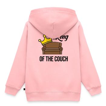 roi du canapé - Sweat Premium à capuche enfant bio - rose - Dos - AI Model Kid Female (0cm)