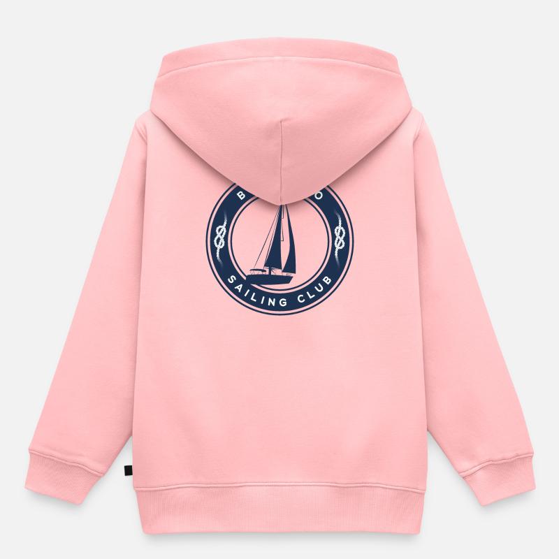 Bonifacio sailing - Sweat Premium à capuche enfant bio - rose