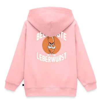 Beleidigte Leberwurst Lustig Scherz Bürohumor Für - Kinder Premium Organic Hoodie - Rosa - Hinten - AI Model Kid Female (0cm)