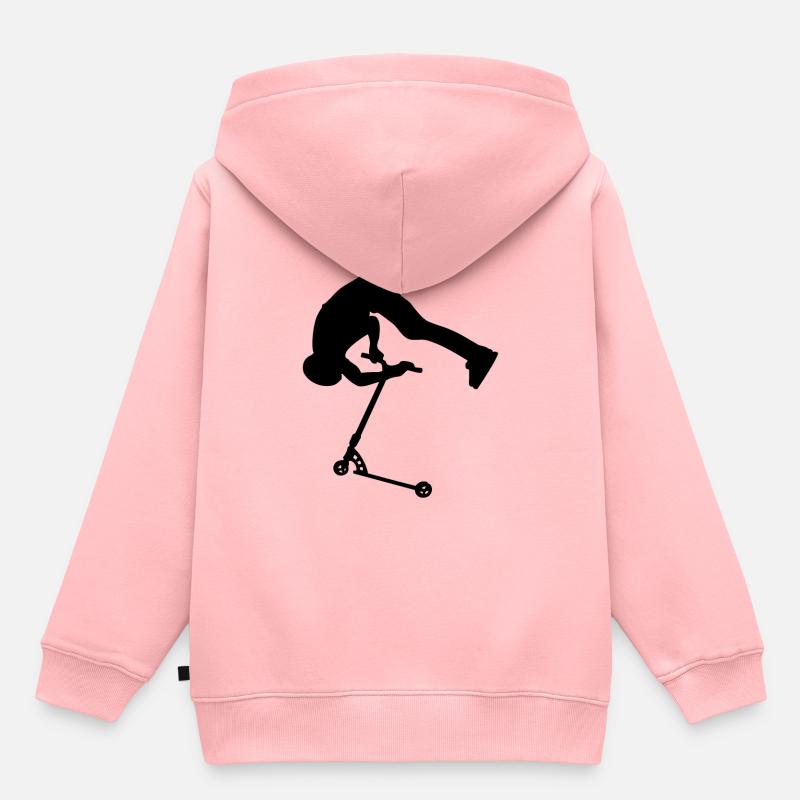Schwarz Backflip - Kinder Premium Organic Hoodie - Rosa